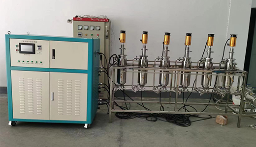 Industrial ultrasonic dispersion continuous reactor